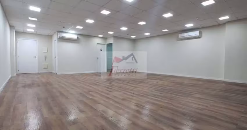 Sala com 84,28 m² pronta para trabalhar com 2 vagas de garagem em valongo, santos/sp