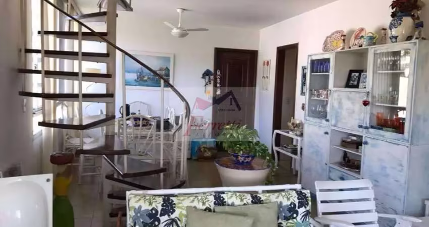 Apartamento cobertura duplex com 3 dormitórios em parque enseada, guarujá/sp