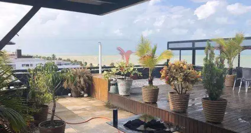 Cobertura de 2 Pisos com 455 mts2 , 4 Suites,na Praia de Cabo Branco, João Pessoa
