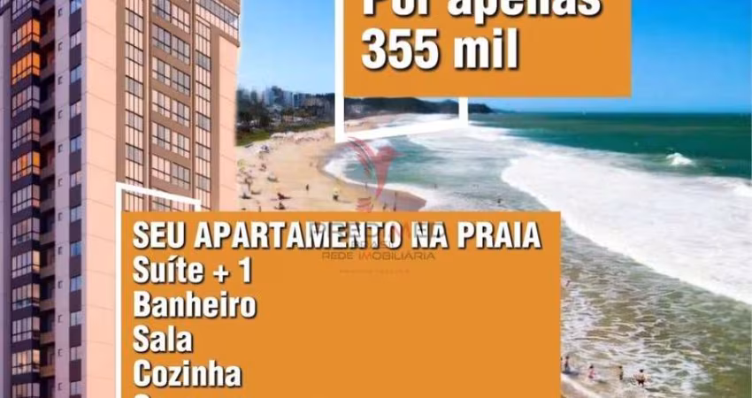 Apartamento na praia em Tijucas com vista mar