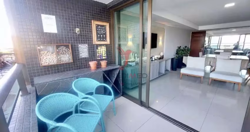 Apartamento mobiliado com 3 suites e 2 vagas de garagem, no jardim oceania, joão pessoa