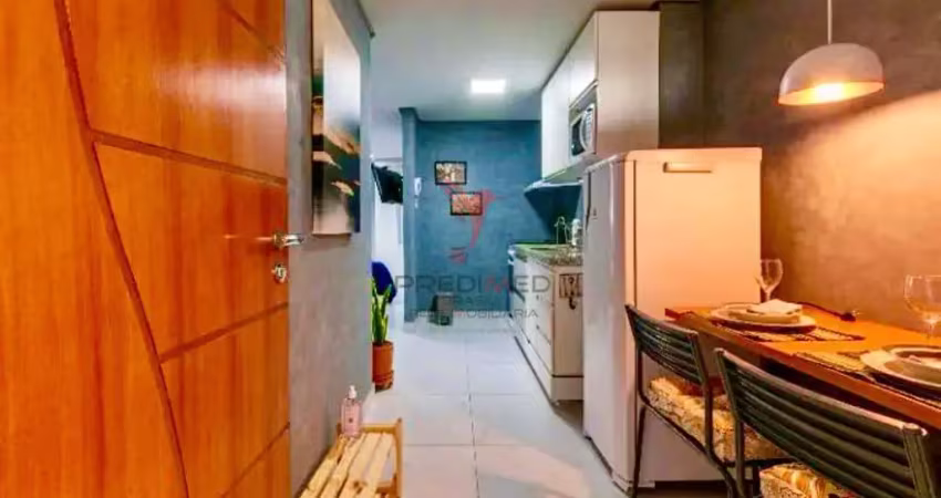 Flat studio moderno, mobiliado, excelente localização e pronto para rentabilizar