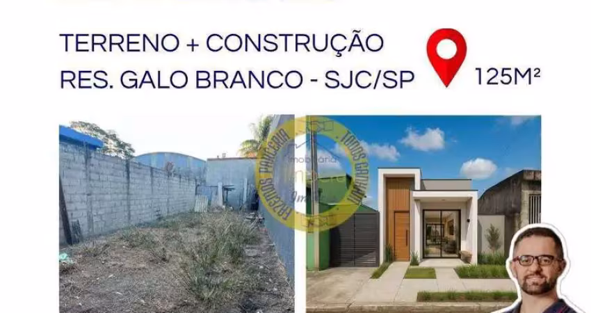Terreno à venda, 125 m² por r$ 130.000,00 - conjunto residencial galo branco - são josé dos campos/sp