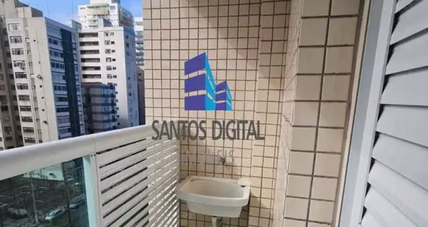 Apartamento para venda em santos, josé menino, 2 dormitórios, 1 banheiro, 1 vaga
