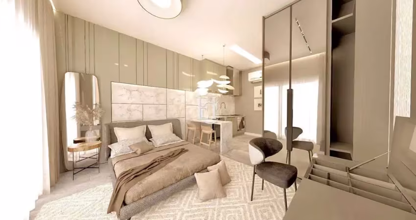 Studio premium a 230m da praia – conforto, localização e alto padrão