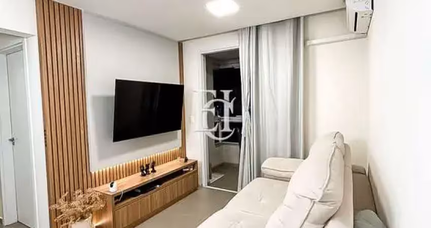 Apartamento mobiliado com suíte e sacada gourmet no bairro serraria