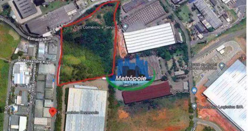 Terreno à venda, 37000 m² por r$ 45.000.000,00 - água chata - guarulhos/sp