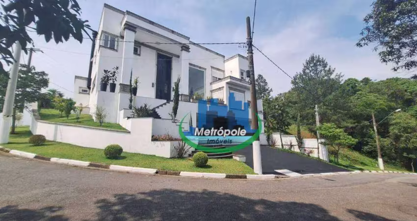 Sobrado com 4 dormitórios à venda, 817 m² por r$ 16.000.000,00 - taboão - mogi das cruzes/sp