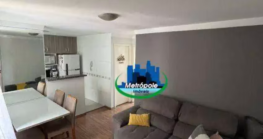Apartamento com 2 dormitórios à venda, 45 m² por r$ 215.000 - água chata - guarulhos/sp