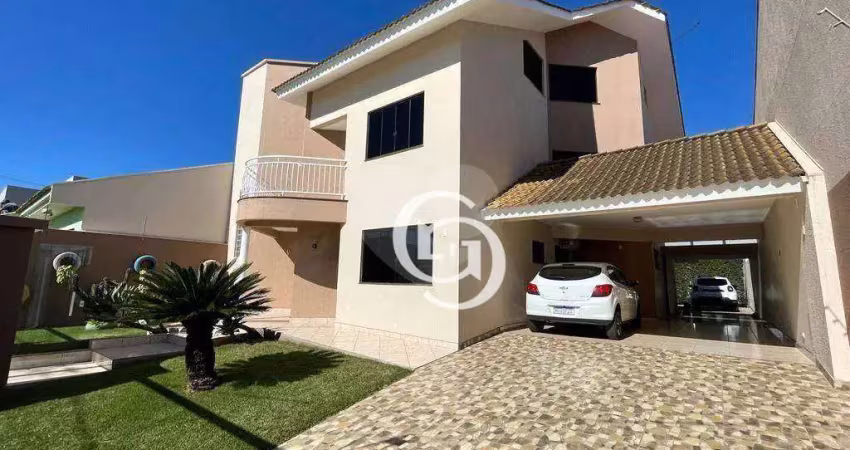 Sobrado com 5 dormitórios à venda, 379 m² por r$ 2.200.000,00 - country - cascavel/pr