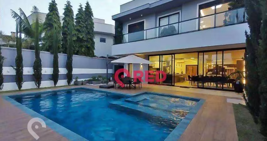 Casa com 3 dormitórios à venda, 327 m² por r$ 4.500.000,00 - condomínio residencial jardim tripoli - americana/sp