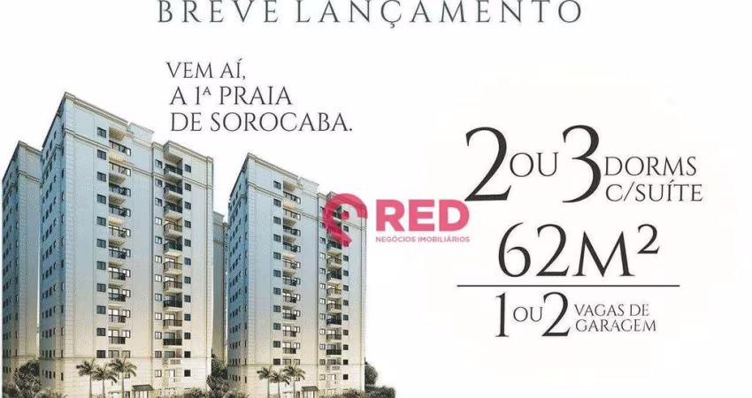 Apartamento com 3 dormitórios à venda, 62 m² por R$ 369.000,00 - Trujillo - Sorocaba/SP