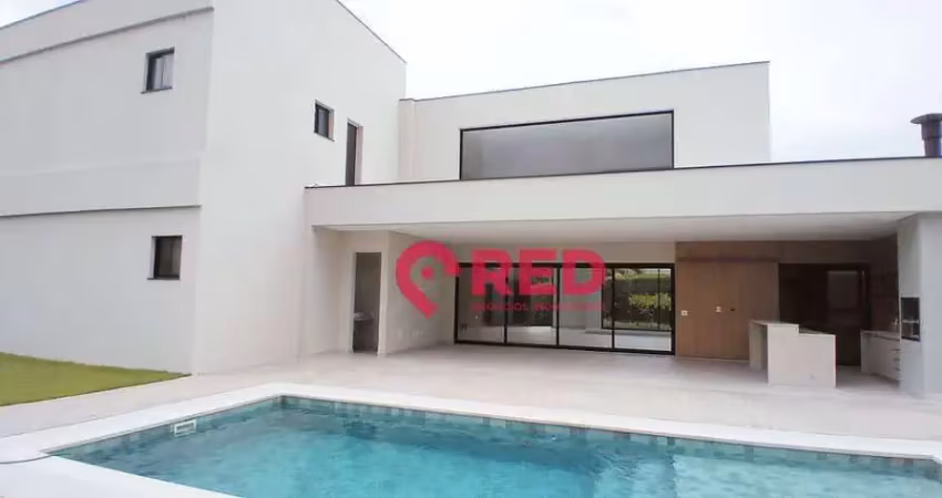 Casa com 4 dormitórios à venda, 504 m² por r$ 6.200.000,00 - condomínio lago azul - araçoiaba da serra/sp