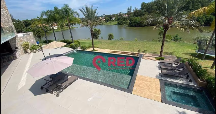 Casa no lago com 6 quartos à venda, 867 m² por R$ 16.900.000 - Condomínio Fazenda Vila Real de Itu - Itu/SP