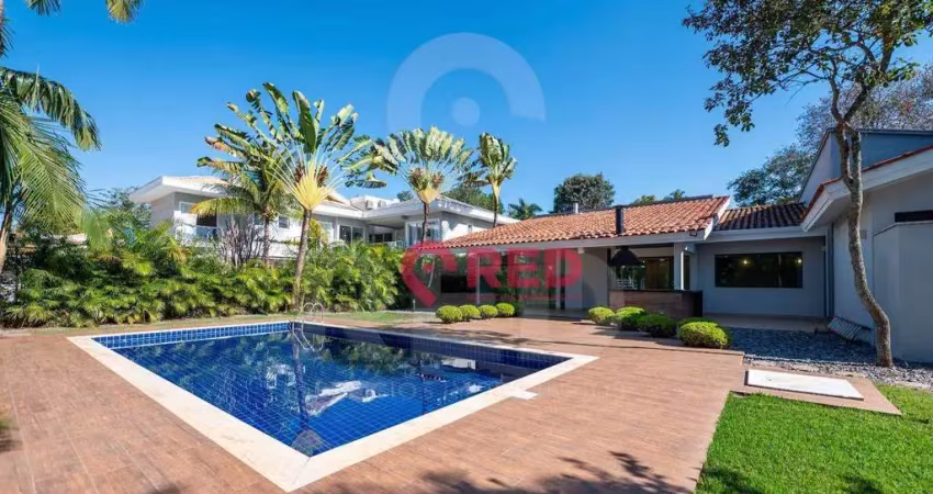 Casa com 4 quartos, 500 m² - venda por r$ 5.500.000 ou aluguel por r$ 20.747/mês - condomínio lago azul - araçoiaba da serra/sp