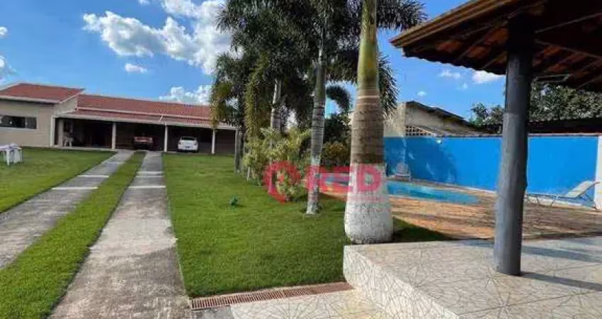 Chácara com 3 dormitórios à venda, 1200 m² por r$ 850.000,00 - jardim salete - araçoiaba da serra/sp