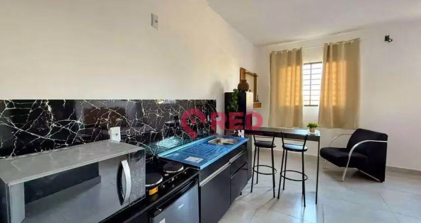 Kitnet com 1 quarto para alugar, 29 m² por r$ 948/mês - aparecidinha - sorocaba/sp