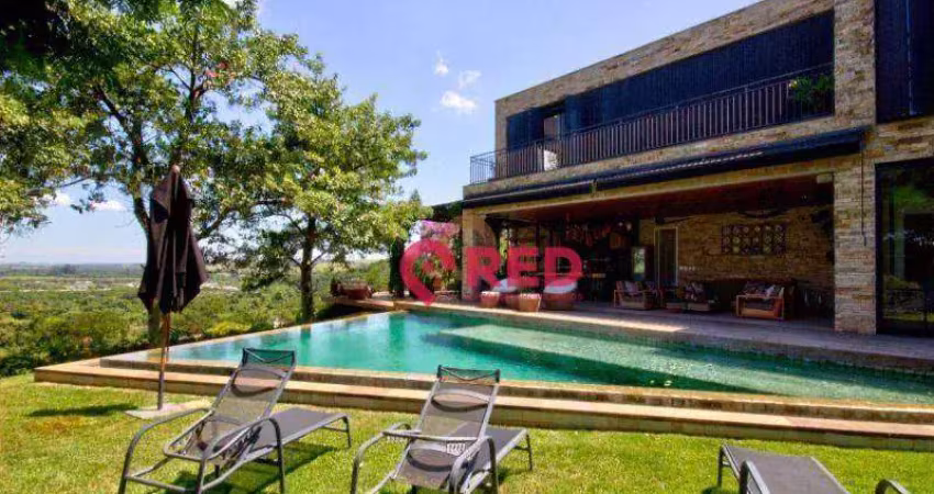 Sobrado com 5 quartos, 800 m² - venda por r$ 26.500.000 ou aluguel por r$ 135.500/mês - condomínio fazenda boa vista - porto feliz/sp