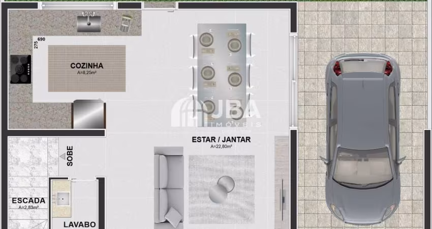 Casa em condomínio fechado com 3 quartos à venda na Rua Luiz Delfino, 268, Portão, Curitiba