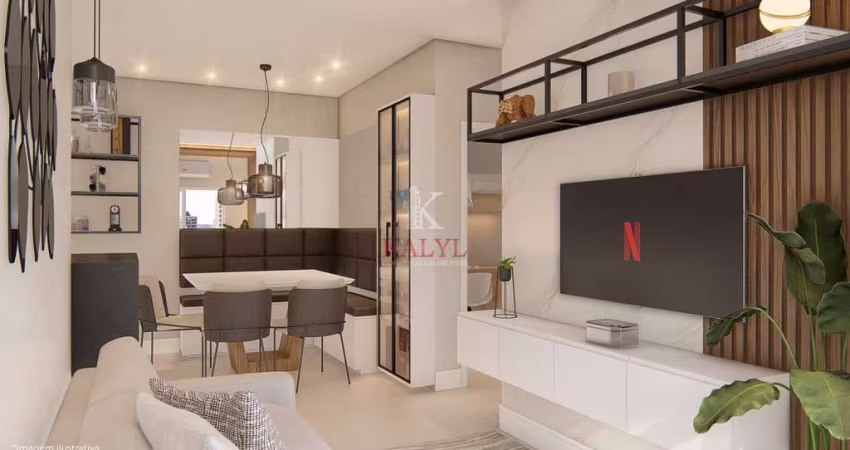 Apartamento com 2 dormitórios à venda, 61 m² por R$ 465.000,00 - Vila Guilhermina - Praia Grande/SP