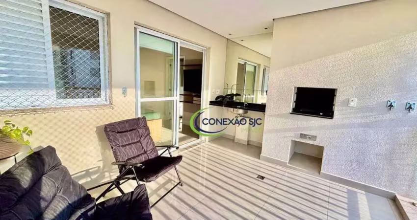 Apartamento com 2 dormitórios, 64 m² - venda por r$ 745.000,00 ou aluguel por r$ 4.565,89/mês - jardim aquarius - são josé dos campos/sp