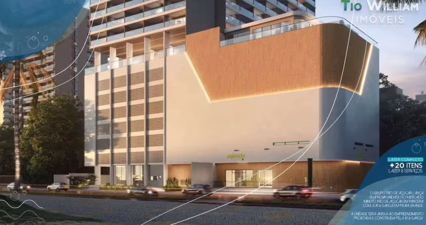 Flat com 1 quarto à venda na Avenida Presidente Castelo Branco, 6294, Tupi, Praia Grande