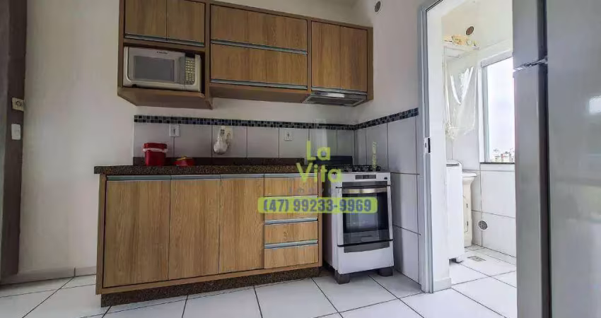 Apartamento com 2 dormitórios para alugar, 49 m² por r$ 1.500/mês - bela vista - gaspar/sc