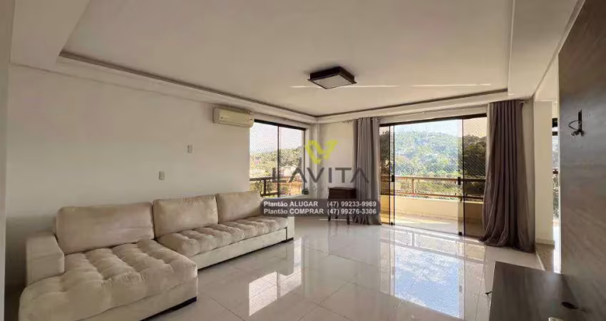 Amplo e belo apartamento semimobiliado no edifício saint gregory ao lado do city figueiras no bairro vorstadt  em blumenau - apenas r$ 580.000,00