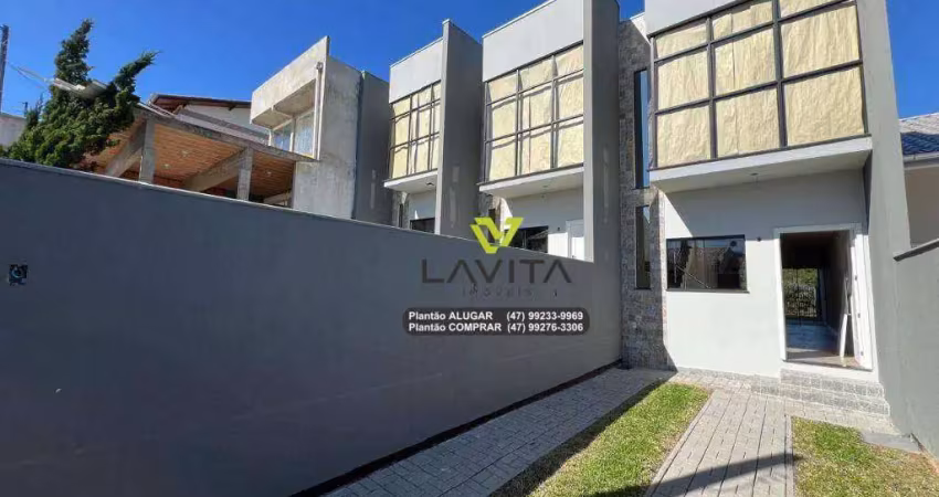 Casa nova a venda com 3 dormitórios, sendo 1 suíte, 135m² área construída, bairro fortaleza alta, blumenau sc | la vita imóveis