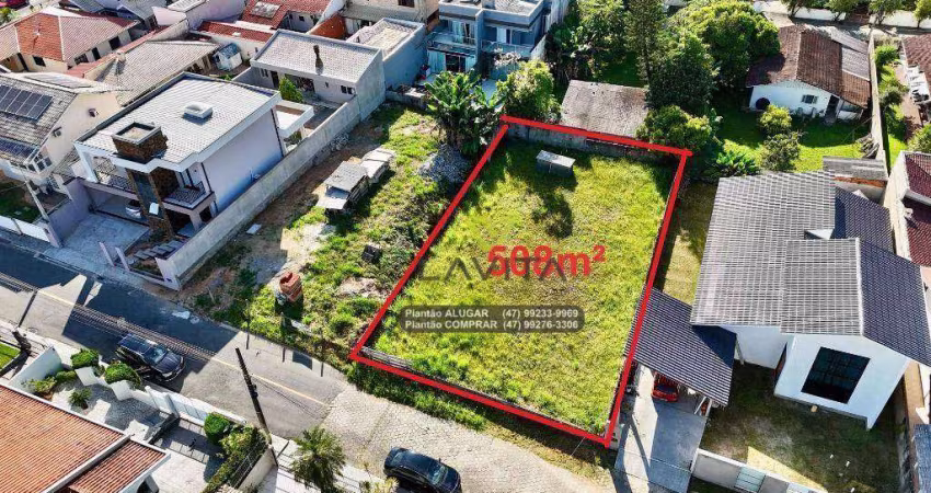 Terreno a Venda, 508m² - 16,8m Frente - Bairro Bela Vista - Loteamento São Francisco - Gaspar SC | La Vita Imóveis
