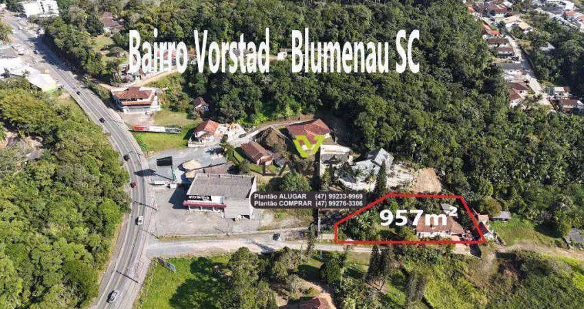 Terreno à venda, 956 m² por r$ 800.000 - vorstadt - blumenau/sc | la vita imóveis