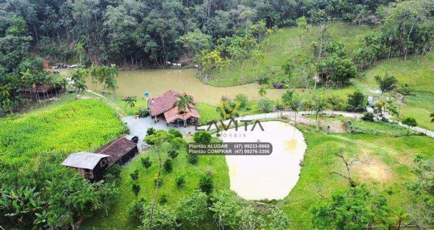 Sítio com 3 dormitórios à venda, 67.000 m² por r$ 1.000.000 - patrimônio - massaranduba/sc | la vita imóveis