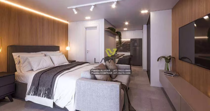 Loft Studio, MOBILIADO, com 1 dormitório à venda, 24 m² por R$ 253.000 - Itoupava Seca - Blumenau/SC | La Vita Imóveis