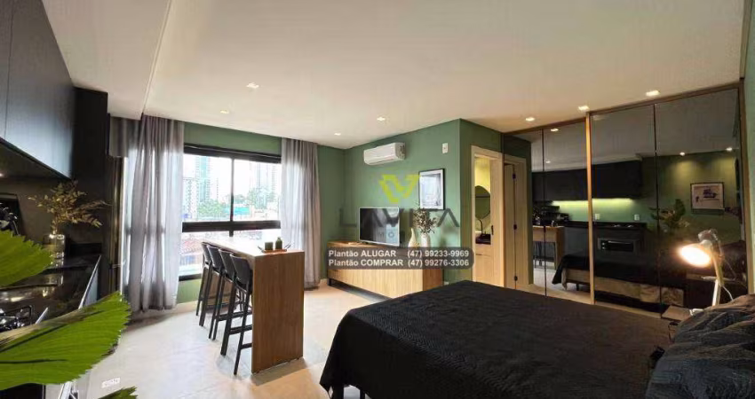 Apartamento Loft Studio, MOBILIADO, à venda - Res. Carbono Concept Lofts - Bairro Centro - Blumenau SC | La Vita Imóveis