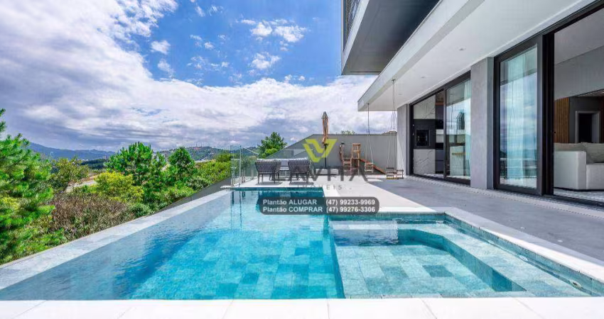 Casa à venda - Cond. Fechado - 100% mobiliada com automação, 431 m² de área útil - por R$ 2.990.000 - Ponta Aguda - Blumenau/SC | LA VITA IMÓVEIS
