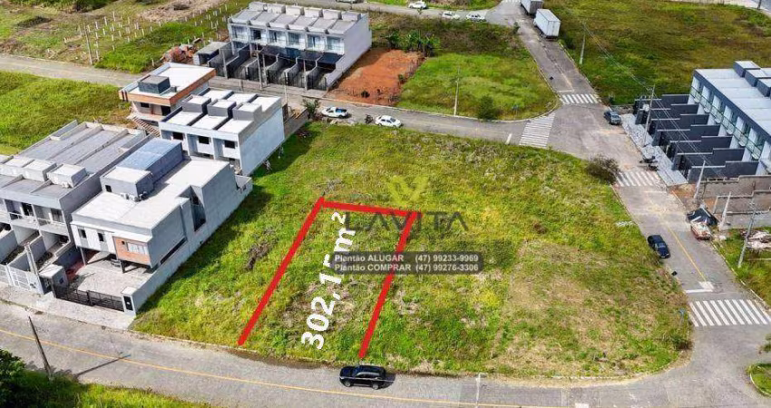 Terreno à Venda com 302,15m² Localizado no Bairro Belchior Central - Loteamento Terras do Vale - Gaspar SC | La Vita Imóveis