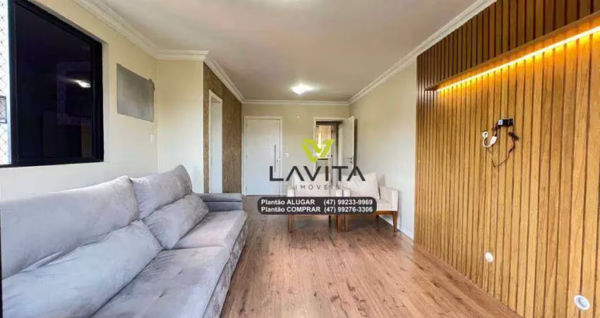 Apartamento mobiliado com 3 dormitórios, sendo 1 suíte à venda no res. heinrich kock - bairro vorstad - blumenau sc | la vita imóveis