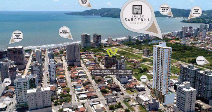 Apartamento com 3 Suítes no Ilha de Sardenha Residencial com 129,95m² privativos - Praia do Pereque - Porto Belo SC | La Vita Imóveis