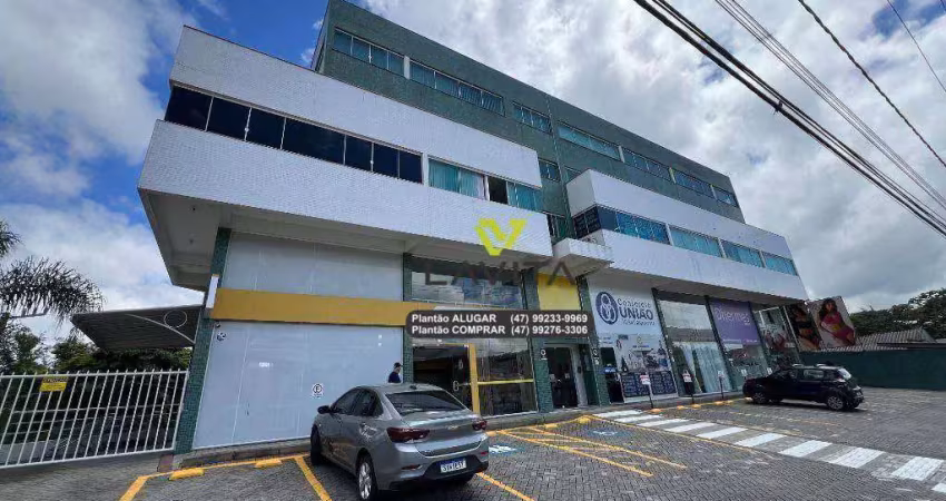 Sala comercial para aluguel, locação com 26,68m² privativos, ed. comercial bela center - bairro bela vista - gaspar sc | la vita imóveis