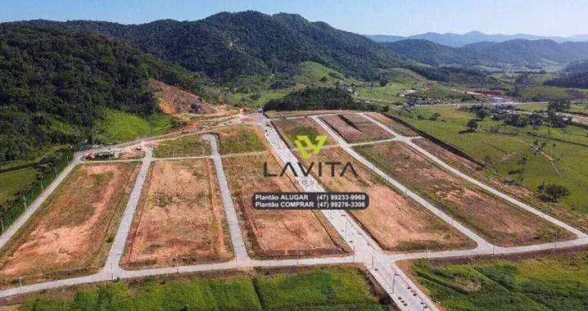 Terreno à venda, 503 m² por r$ 350.000 - poço grande - gaspar/sc | la vita imóveis