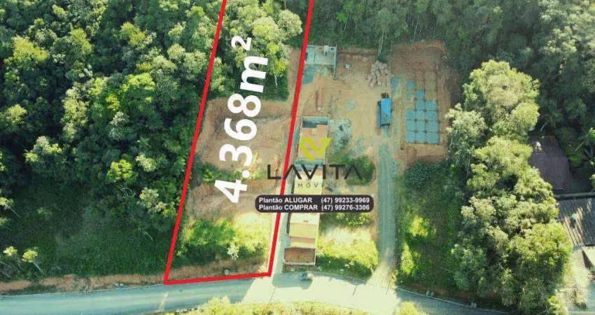 Terreno à venda, com 4.368m² por r$ 499.000 -bairro itoupava central - blumenau/sc | la vita imóveis