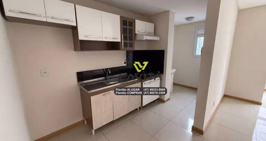 Apartamento com 2 dormitórios para alugar, 61 m² por r$ 2.100/mês - itoupava seca - blumenau/sc