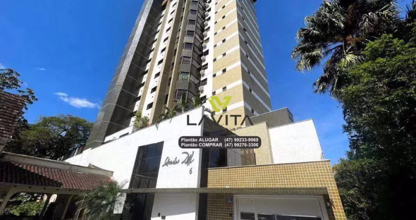 Excelente apartamento no edifício salvador dali na alameda, a área mais valorizada de blumenau