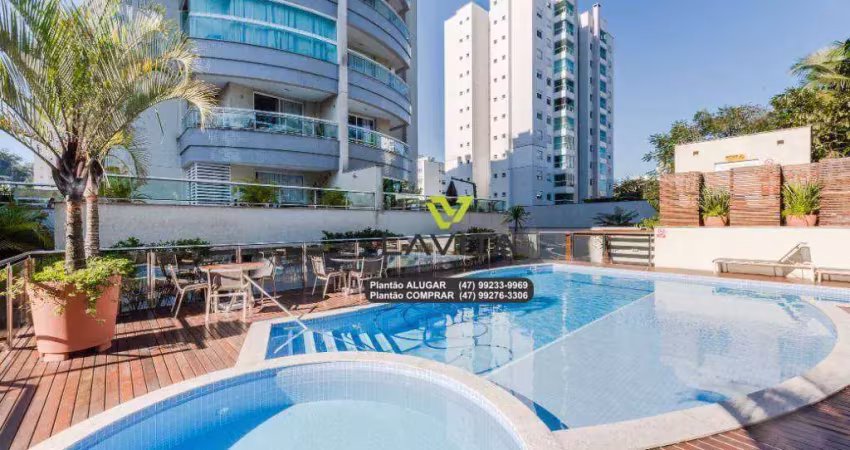 Apartamento com 02 suítes  totalmente mobiliado   à venda, 102 m² por r$ 899.000 - victor konder - blumenau/sc