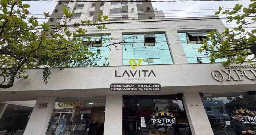 Apartamento na rua antônio da veiga (rua da furb) – edifício oxford, bairro víctor konder – 02 dormitórios(01 suíte) por apenas r$ 470.000,00 #furb
