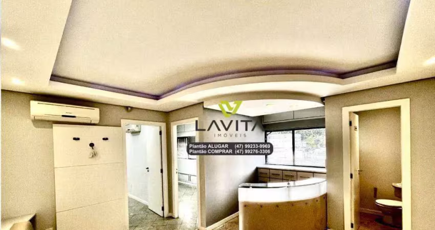 Sala, 80 m² - venda por r$ 330.000 ou aluguel por r$ 1.500/mês - garcia - blumenau/sc