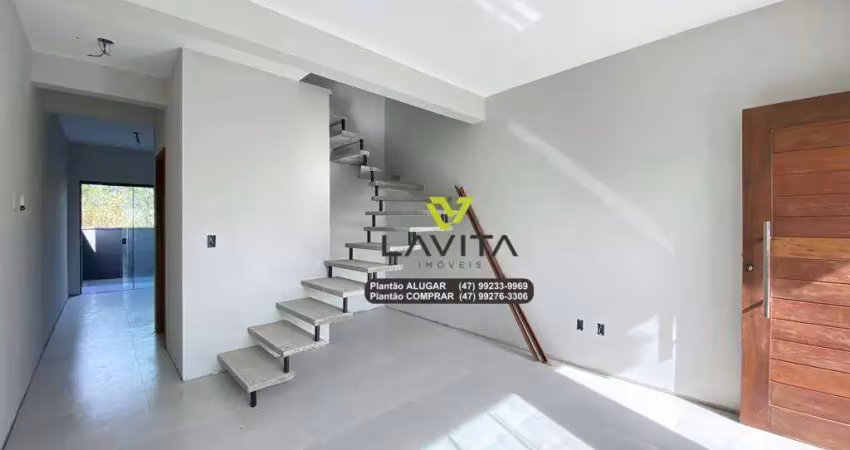 Casa com 2 dormitórios para aluguel, locação - belchior central - gaspar sc