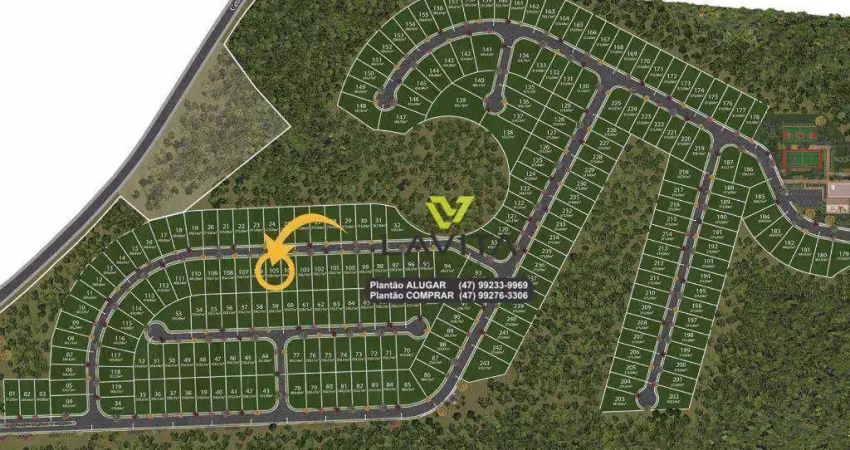 Terreno, lote á venda no condomínio fechado paysage privilege - 359,37m² - bairro ponta aguda - blumenau sc | la vita imóveis