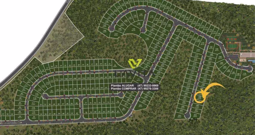 Terreno à venda, 375 m² por r$ 275.000,00 - ponta aguda - blumenau/sc