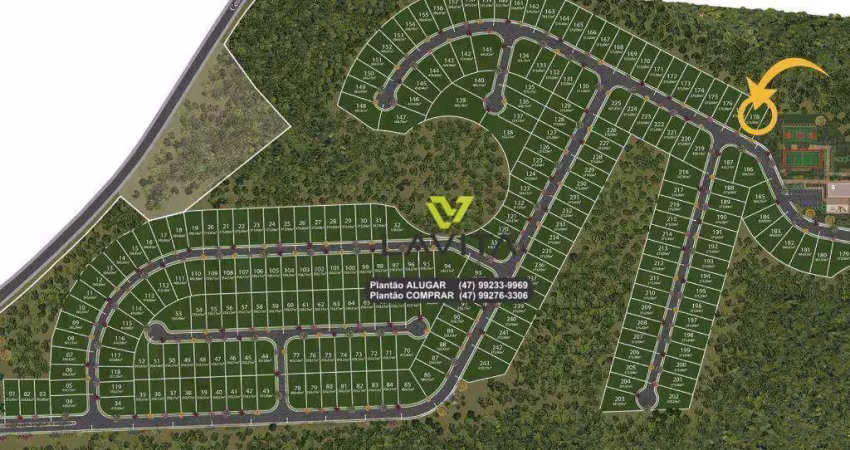 Terreno à venda, 370 m² por r$ 520.000,00 - ponta aguda - blumenau/sc